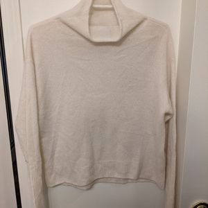 Cashmere mockneck sweater.